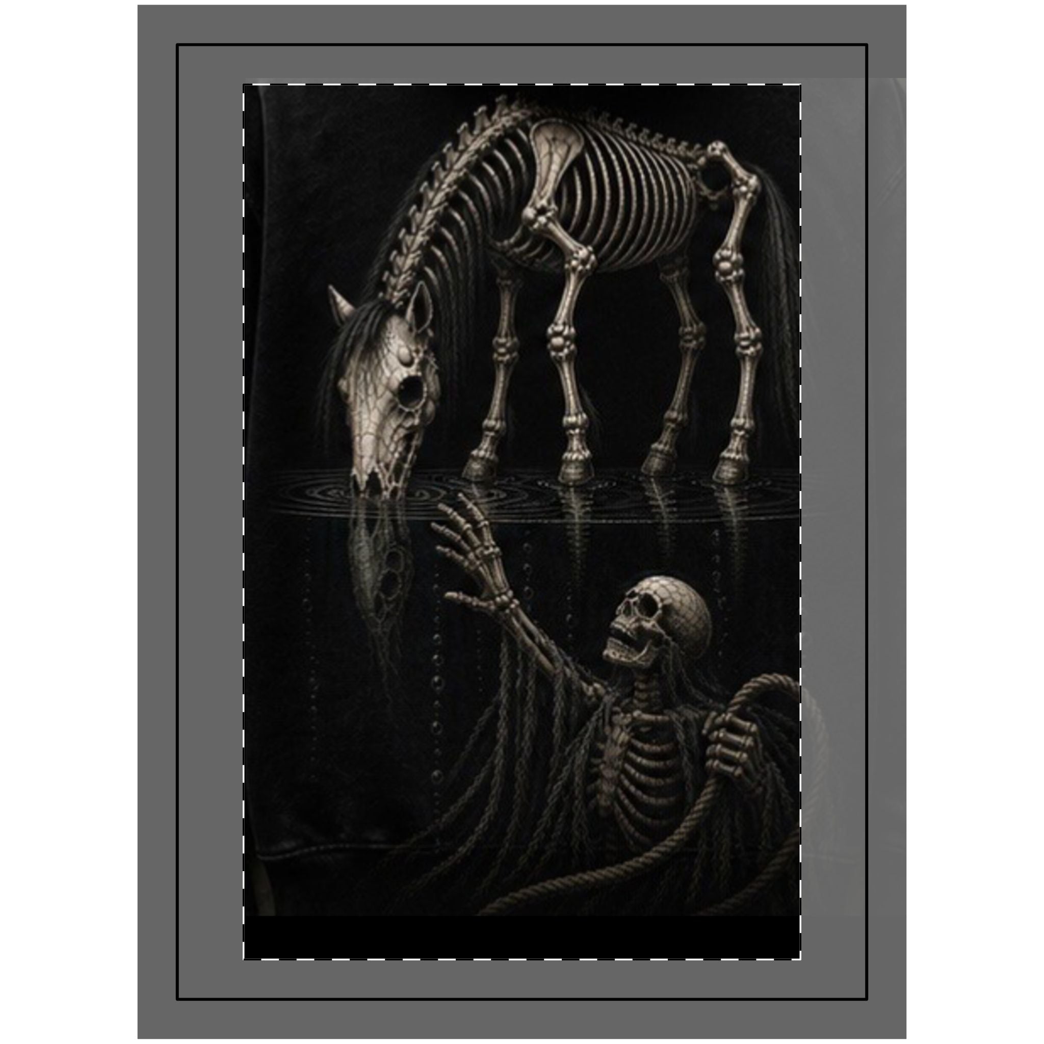 Wood Topped Wall Tapestry