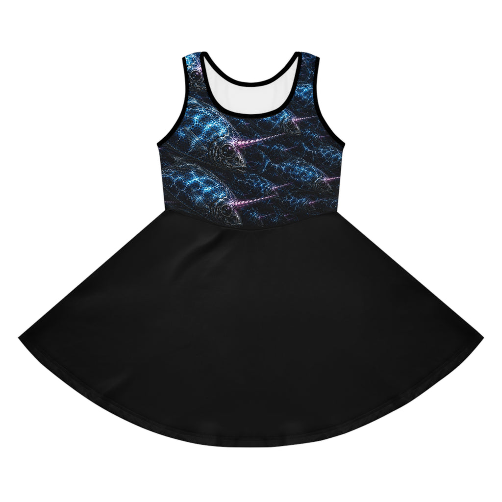 Girls' Sleeveless Sundress (AOP)