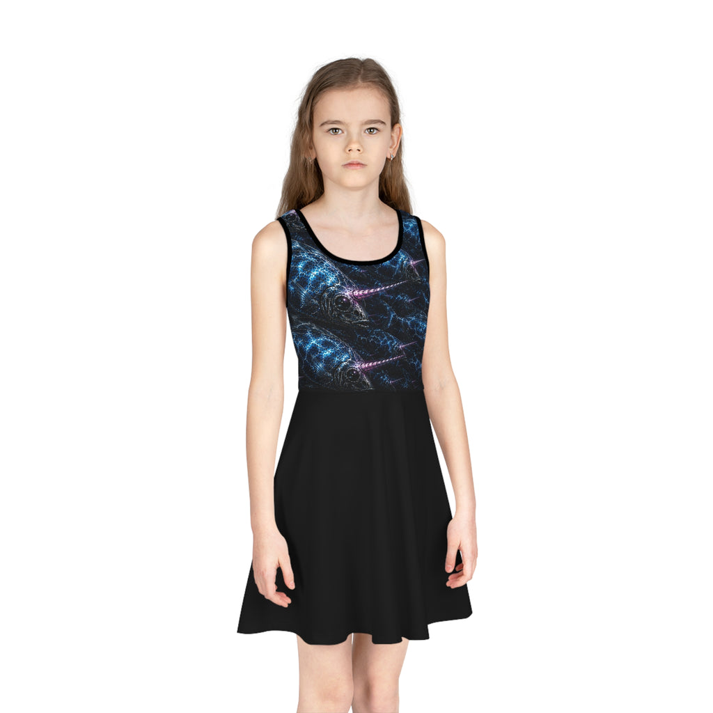 Girls' Sleeveless Sundress (AOP)