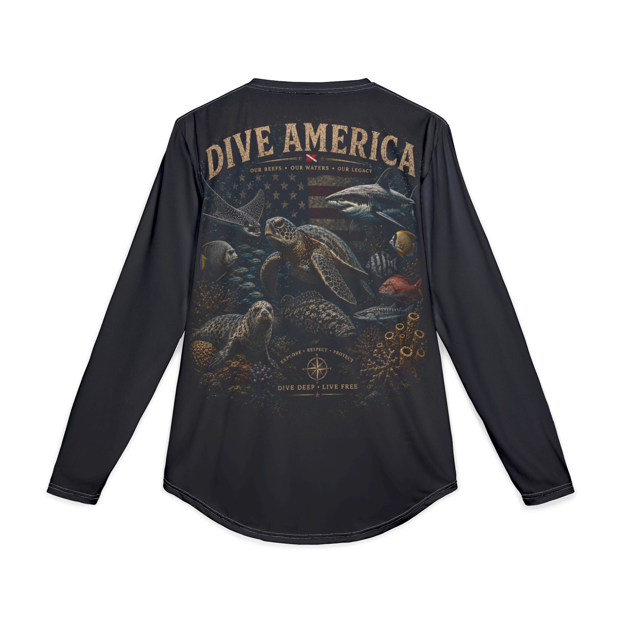Men's UV Protection Long Sleeve Shirt (AOP)