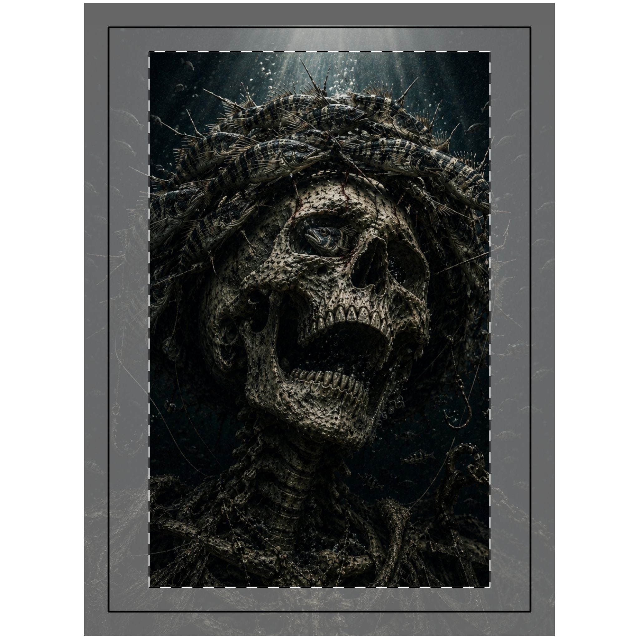 Wood Topped Wall Tapestry