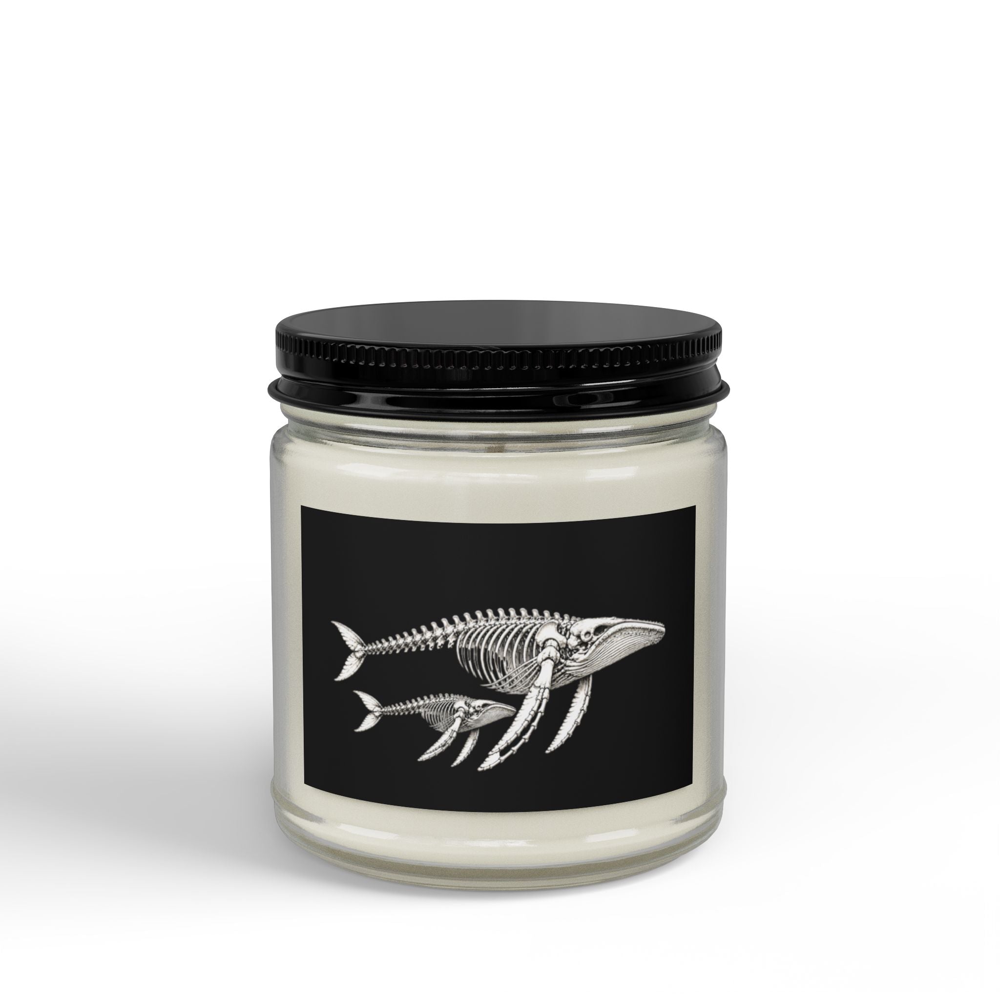 Scented Soy Candles with Black Lid, (4 and 9oz)
