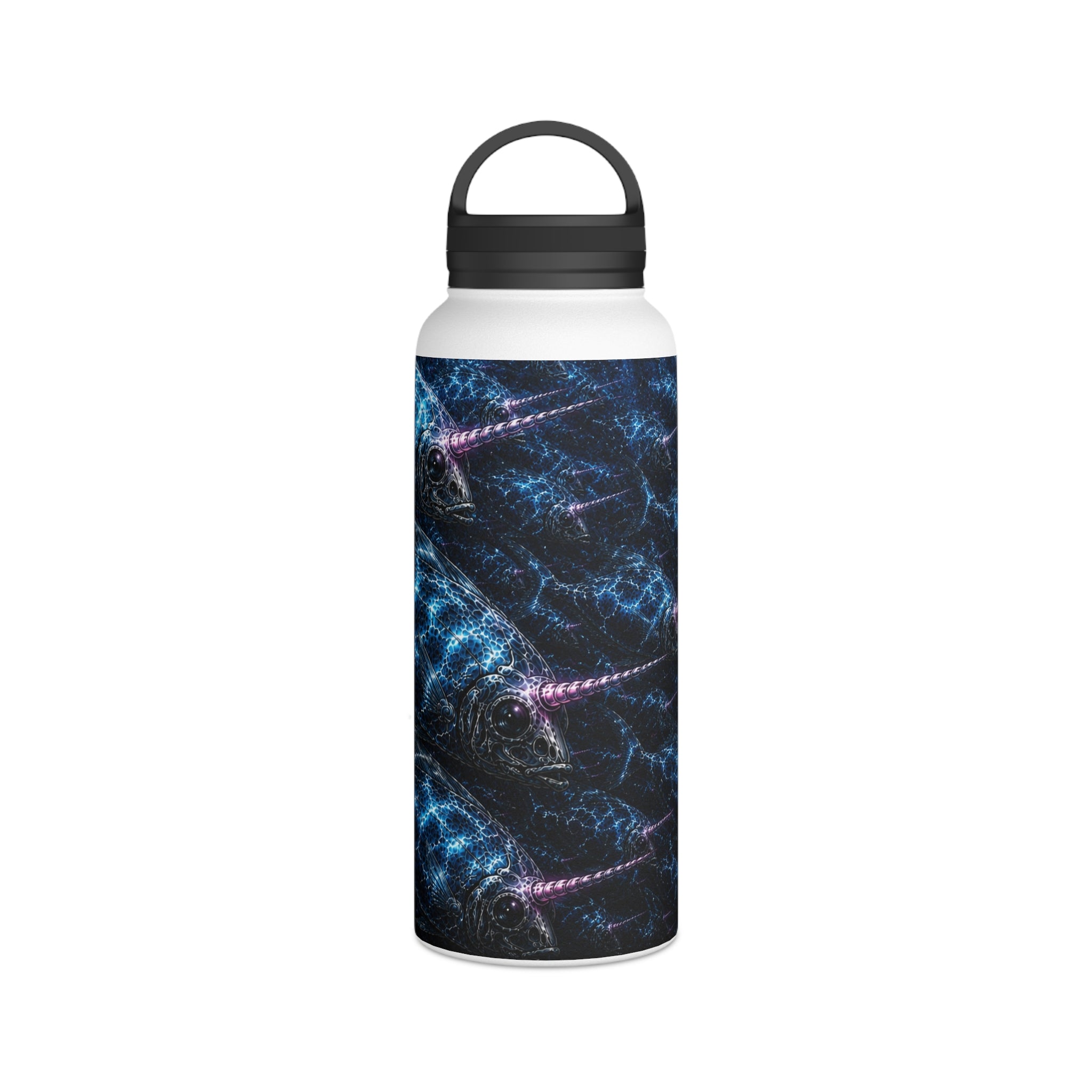 Stainless Steel Water Bottle, Handle Lid