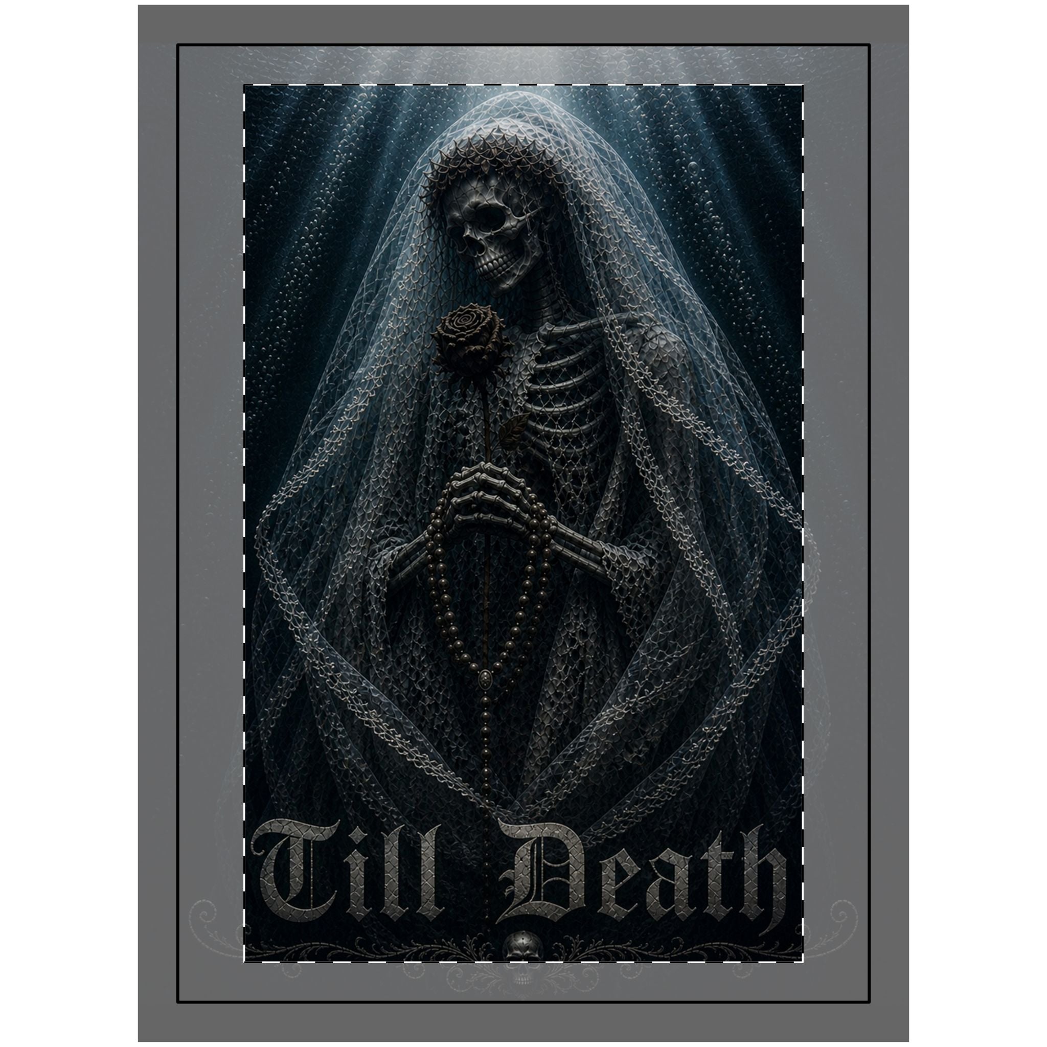 Wood Topped Wall Tapestry