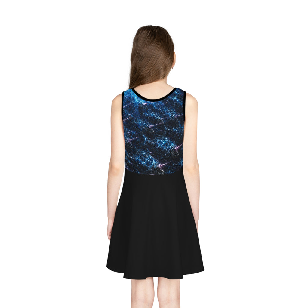 Girls' Sleeveless Sundress (AOP)