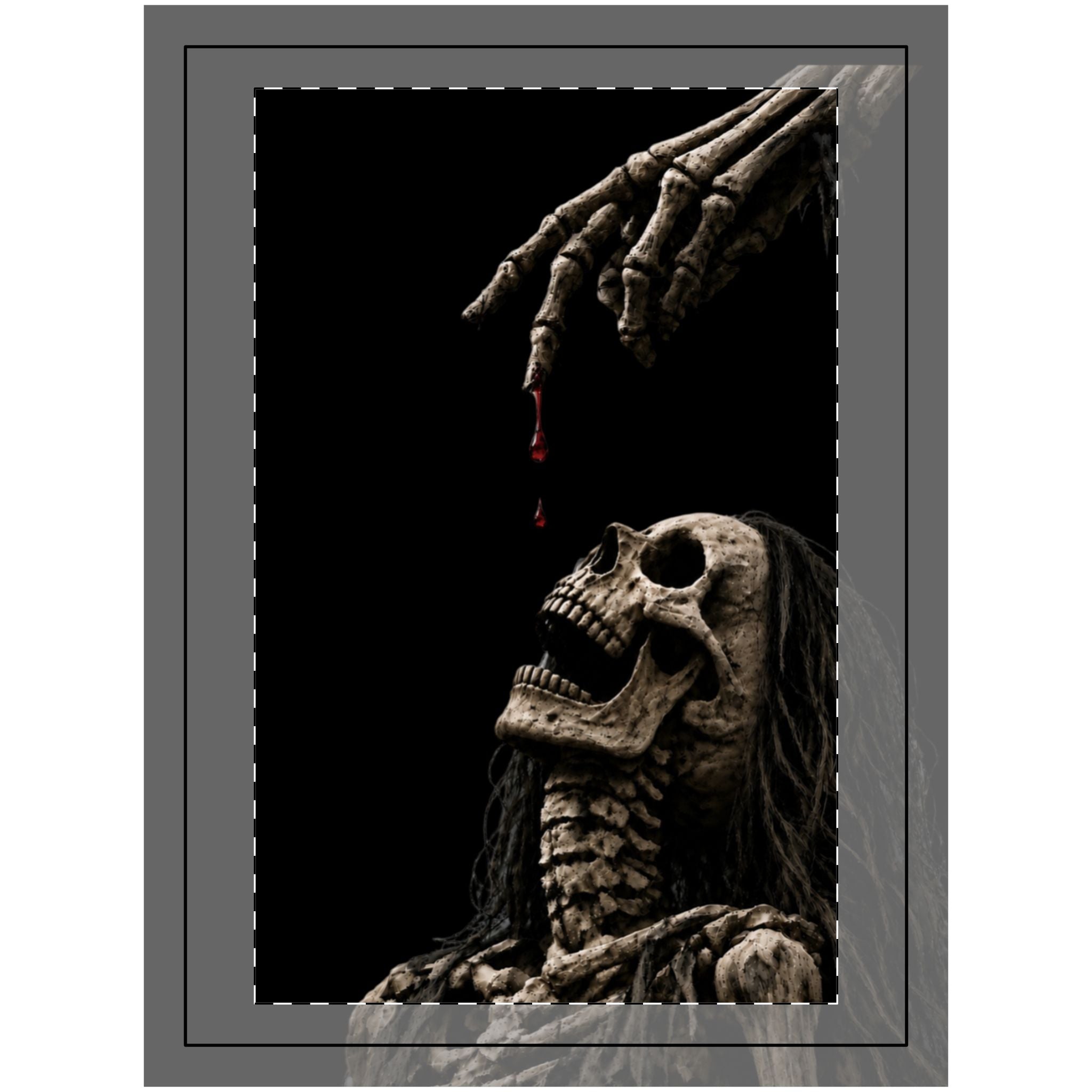 Wood Topped Wall Tapestry