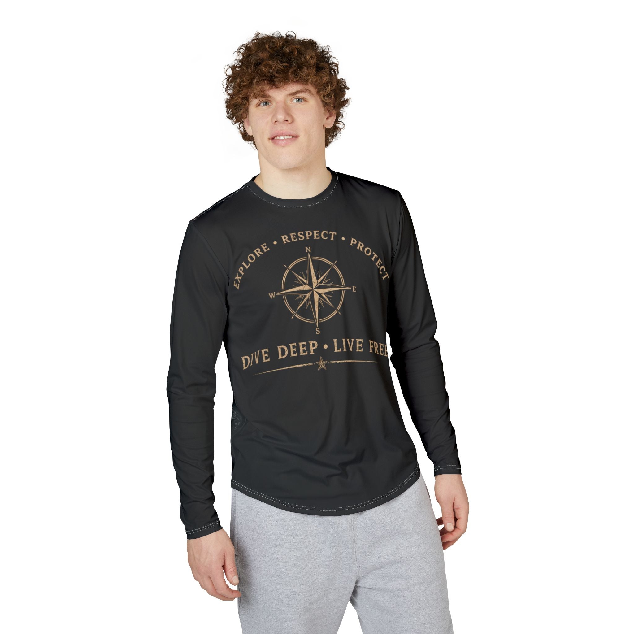 Men's UV Protection Long Sleeve Shirt (AOP)